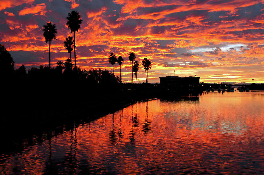 Stockton, California sunset